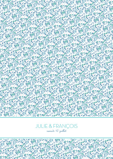 Livret de messe mariage Simplement liberty bleu Livret de messe mariage Simplement liberty bleu