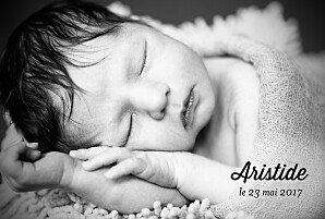 Faire-part de naissance Double jeu paysage blanc Faire-part de naissance Double jeu paysage blanc