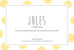 Faire-part de naissance Big dots photo jaune - Page 1 Faire-part de naissance Big dots photo jaune - Page 1