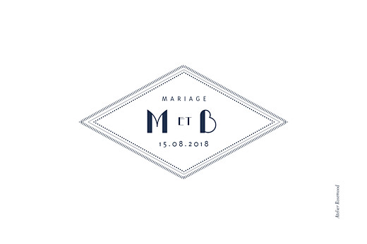 Marque-table mariage Monogramme bleu nuit - Page 2 Marque-table mariage Monogramme bleu nuit - Page 2