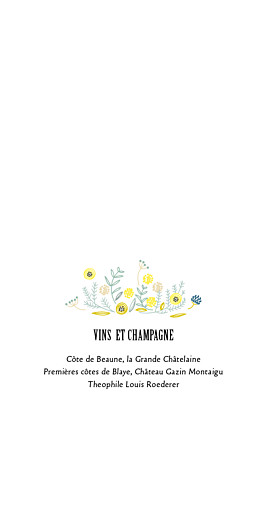 Menu de mariage Instant fleuri (4 pages) rose - Page 2 Menu de mariage Instant fleuri (4 pages) rose - Page 2