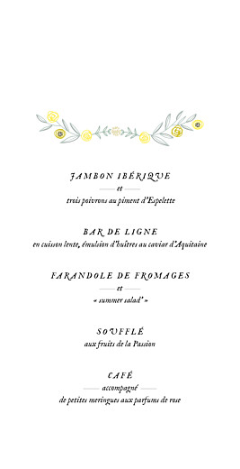 Menu de mariage Instant fleuri (4 pages) rose - Page 3 Menu de mariage Instant fleuri (4 pages) rose - Page 3