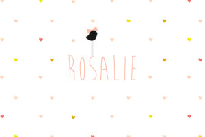 Faire-part de naissance Lovely girl photo blanc Faire-part de naissance Lovely girl photo blanc