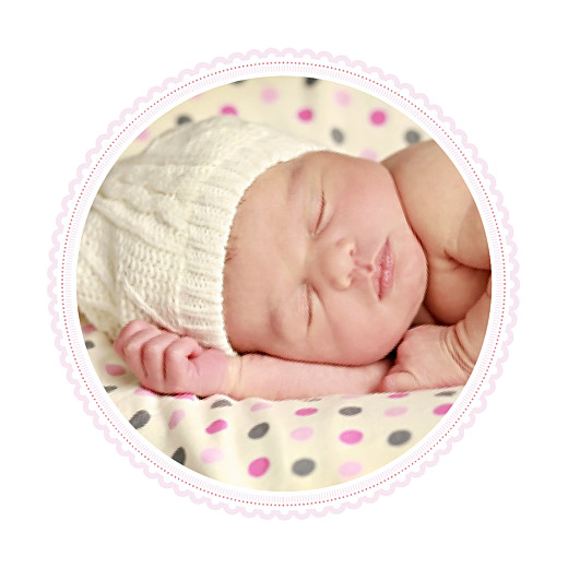 Faire-part de naissance Petit versailles (triptyque) rose Faire-part de naissance Petit versailles (triptyque) rose