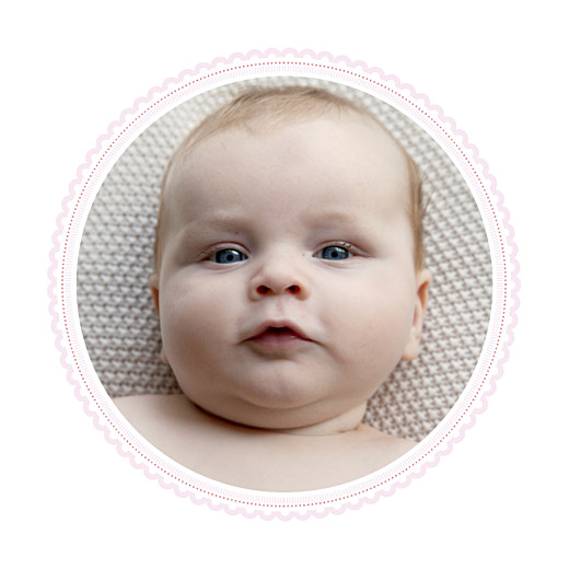 Faire-part de naissance Petit versailles (triptyque) rose Faire-part de naissance Petit versailles (triptyque) rose