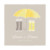 Faire-part de mariage À pieds joints (4 pages) couple parapluie Faire-part de mariage À pieds joints (4 pages) couple parapluie
