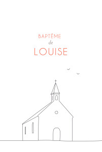 Faire-part de baptême Promesse blanc Faire-part de baptême Promesse blanc