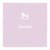 Faire-part de naissance Petit cheval (triptyque) parme Faire-part de naissance Petit cheval (triptyque) parme