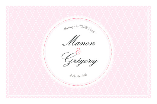 Marque-table mariage Gourmand raffiné rose - Page 2 Marque-table mariage Gourmand raffiné rose - Page 2