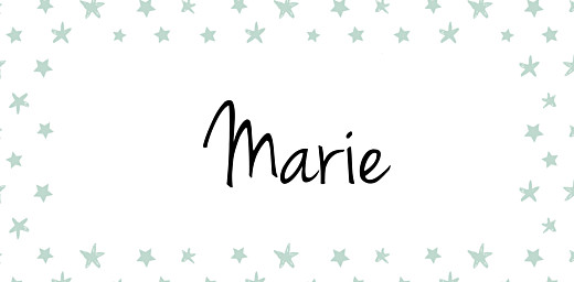 Marque-place Baptême Nuit étoilée jade Marque-place Baptême Nuit étoilée jade