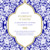 Faire-part de mariage Byzance (carré) bleu Faire-part de mariage Byzance (carré) bleu