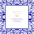 Faire-part de mariage Byzance (carré) bleu Faire-part de mariage Byzance (carré) bleu