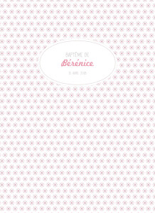 Livret de messe Pop rose pastel Livret de messe Pop rose pastel