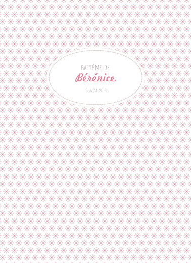 Livret de messe Pop rose pastel Livret de messe Pop rose pastel