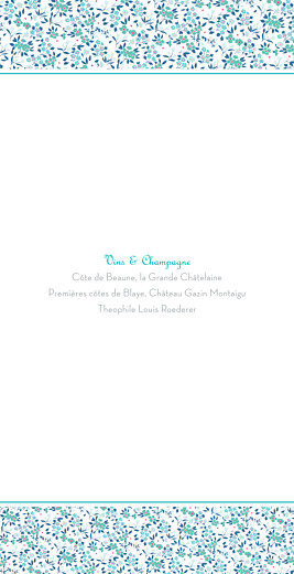 Menu de mariage Simplement liberty (4 pages) bleu - Page 2 Menu de mariage Simplement liberty (4 pages) bleu - Page 2