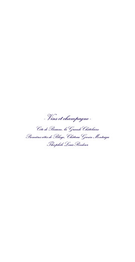 Menu de mariage Élégant blanc Menu de mariage Élégant blanc