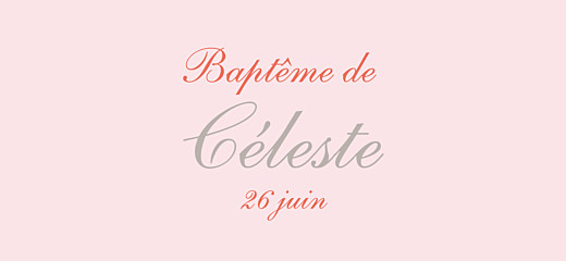 Etiquette perforée baptême Cerisiers en fleurs rose - Recto Etiquette perforée baptême Cerisiers en fleurs rose - Recto