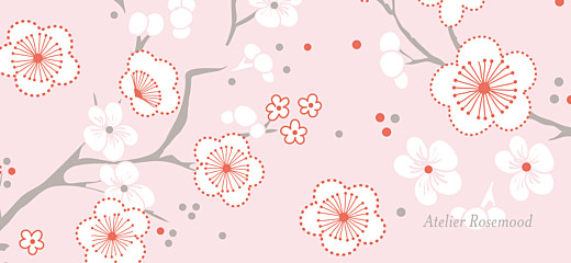 Etiquette perforée baptême Cerisiers en fleurs rose - Verso Etiquette perforée baptême Cerisiers en fleurs rose - Verso