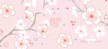 Etiquette perforée baptême Cerisiers en fleurs rose - Page 2