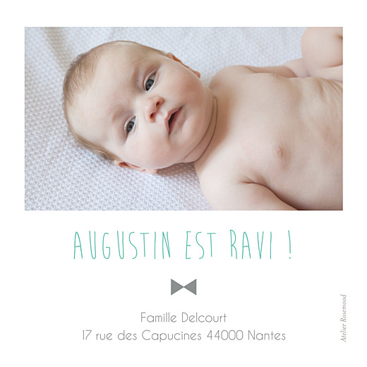 Carte de remerciement Petit lovely boy photo blanc - Page 2 Carte de remerciement Petit lovely boy photo blanc - Page 2