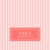 Faire-part de naissance Petites rayures (triptyque) corail Faire-part de naissance Petites rayures (triptyque) corail