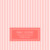 Faire-part de naissance Petites rayures (triptyque) corail Faire-part de naissance Petites rayures (triptyque) corail