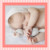 Faire-part de naissance Petites rayures (triptyque) corail Faire-part de naissance Petites rayures (triptyque) corail