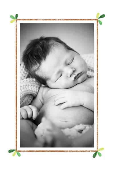 Carte de remerciement Petit arbre photo vert finition Carte de remerciement Petit arbre photo vert finition