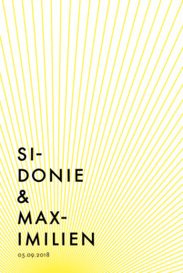 Faire-part de mariage Sunlight jaune Faire-part de mariage Sunlight jaune