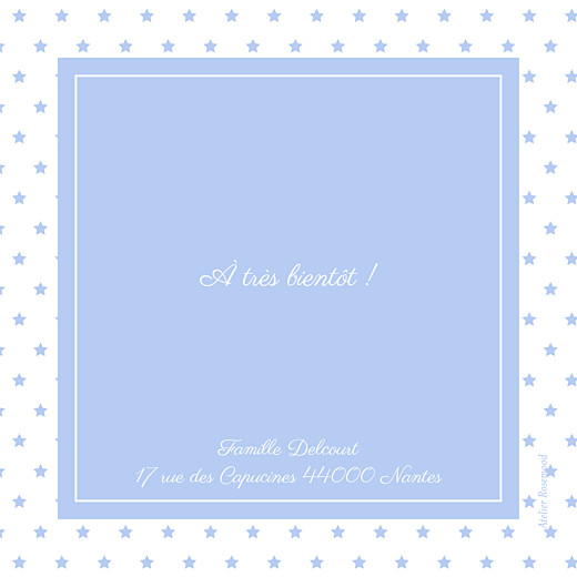 Faire-part de naissance Classique chic (triptyque) bleuet - Page 3 Faire-part de naissance Classique chic (triptyque) bleuet - Page 3