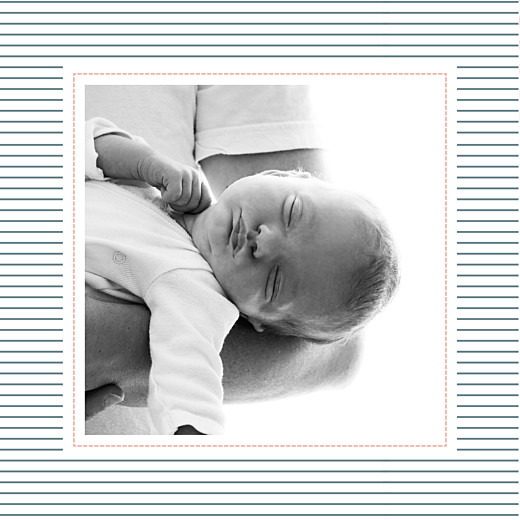Faire-part de naissance Petit fjord (triptyque) bleu & rose Faire-part de naissance Petit fjord (triptyque) bleu & rose