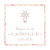 Etiquette de baptême Croix huguenote rose Etiquette de baptême Croix huguenote rose