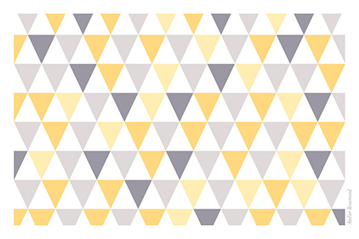 Carte de voeux Petits triangles photo jaune taupe - Page 4