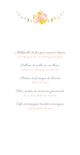 Menu de mariage Tandem (4 pages) rose ocre - Page 3 Menu de mariage Tandem (4 pages) rose ocre - Page 3