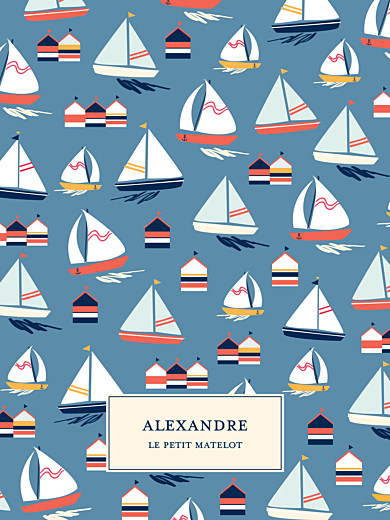 Affichette Bateau sur l'eau bleu - Page 1 Affichette Bateau sur l'eau bleu - Page 1