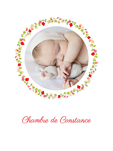 Affichette Jardin fleuri rouge - Page 1 Affichette Jardin fleuri rouge - Page 1