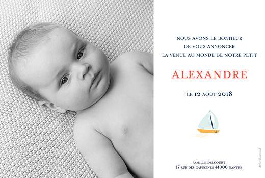 Faire-part de naissance Bateau sur l'eau paysage photo bleu - Page 2 Faire-part de naissance Bateau sur l'eau paysage photo bleu - Page 2