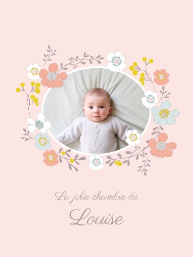 Affiche Couronne de fleurs photo rose - Page 1 Affiche Couronne de fleurs photo rose - Page 1