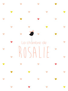Affiche Lovely girl blanc Affiche Lovely girl blanc