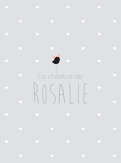 Affiche Lovely girl gris Affiche Lovely girl gris