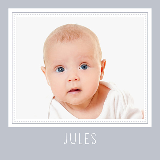 Faire-part de naissance Petites rayures jumeaux gris Faire-part de naissance Petites rayures jumeaux gris