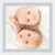 Faire-part de naissance Petites rayures jumeaux gris Faire-part de naissance Petites rayures jumeaux gris
