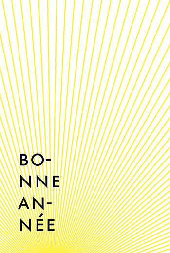 Carte de voeux Sunlight jaune Carte de voeux Sunlight jaune