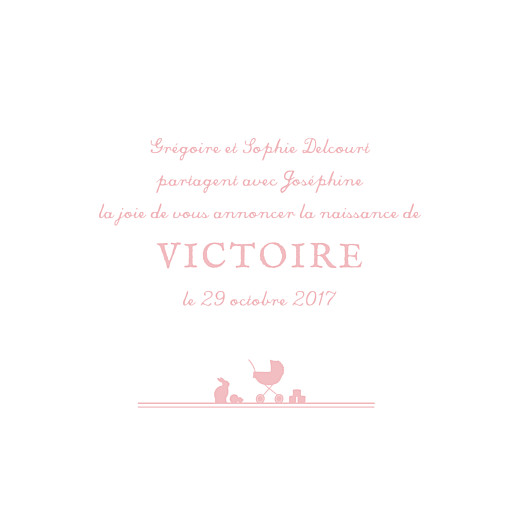 Faire-part de naissance Jeux enfants à 2 (4 pages) rose filles - Page 3 Faire-part de naissance Jeux enfants à 2 (4 pages) rose filles - Page 3