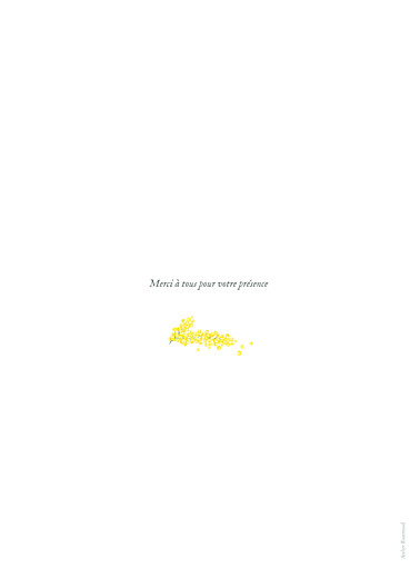 Livret de messe mariage Mimosa jaune - Page 4