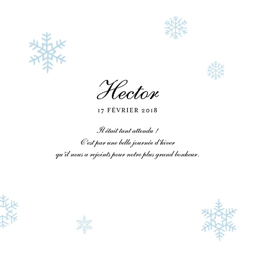 Faire-part de naissance Premiers flocons photo bleu clair - Page 3 Faire-part de naissance Premiers flocons photo bleu clair - Page 3
