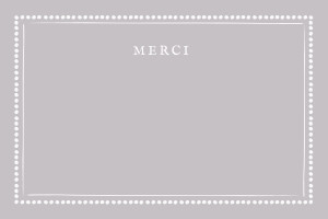 Carte de correspondance Cadre pois taupe Carte de correspondance Cadre pois taupe