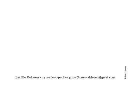 Carte de correspondance Little dots noir & blanc - Verso Carte de correspondance Little dots noir & blanc - Verso
