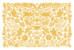 Carte de correspondance Papel picado jaune - Page 1 Carte de correspondance Papel picado jaune - Page 1