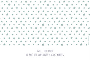 Carte de correspondance Ruban étoilé Carte de correspondance Ruban étoilé